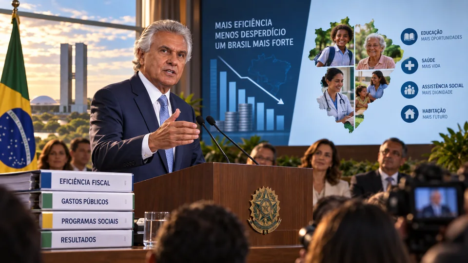 Capa editorial: Caiado apresenta proposta de corte de gastos sem reduzir programas sociais