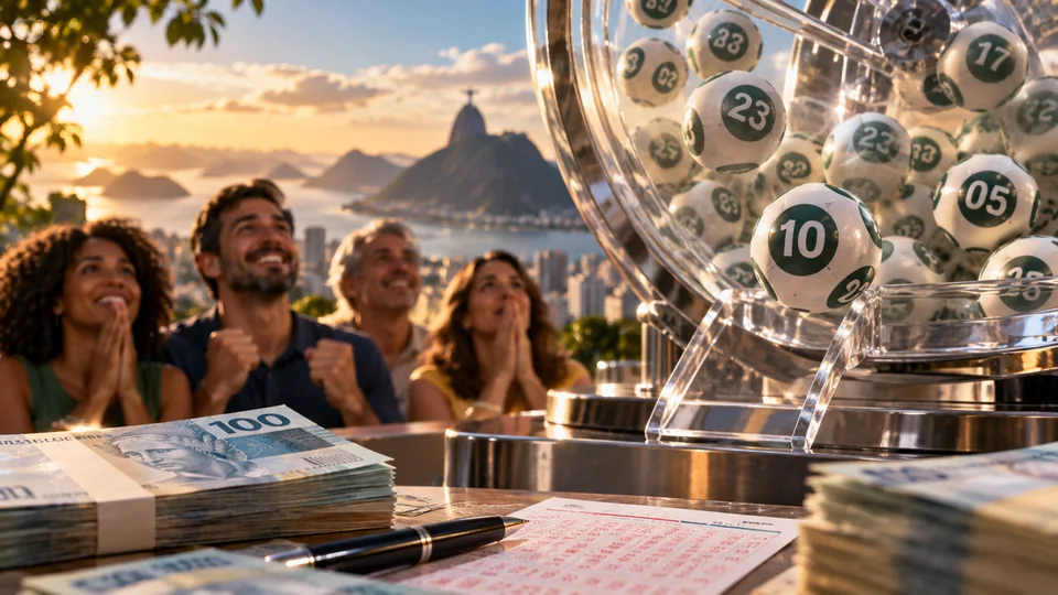 Capa editorial: Mega-Sena acumula e prêmio projetado sobe para R$ 32 milhões