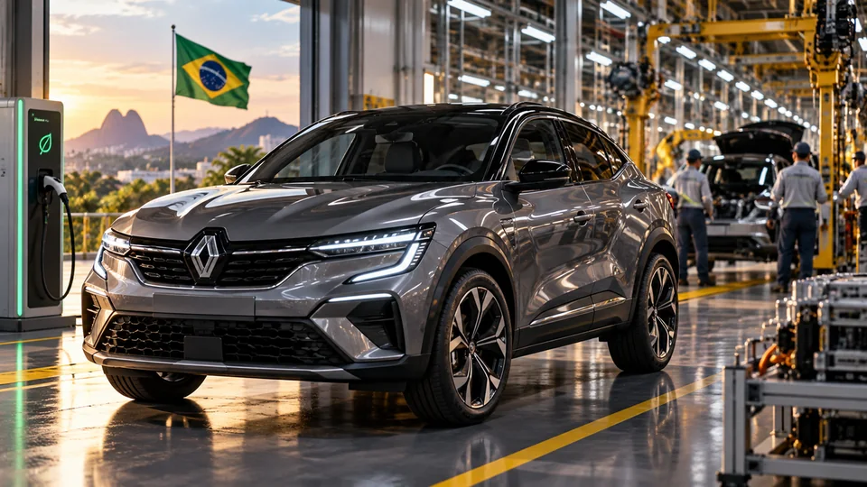 Capa editorial: Renault prepara novo SUV coupé híbrido para produção no Brasil